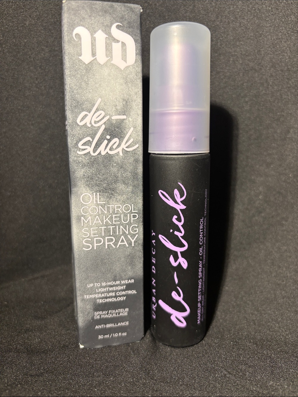 Urban Decay De-Slick Oil Control Setting Spray - Black & Purple